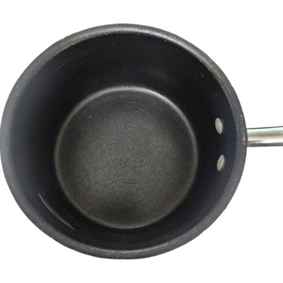 Paula Deen 2 Q`uart Saucepan with Matching Glass Lid Blue Speckled Cookware - Picture 2 of 6